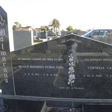 WOLMARANS Wilhelm Marthinus Petrus 1922-1989 &amp; Cornelia Castina 1928-2005