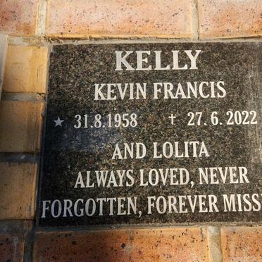 KELLY Kevin Francis 1958-2022 & Lolita