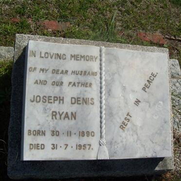 RYAN Joseph Denis 1890-1957