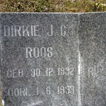ROOS Dirkie J.C. 1932-1933