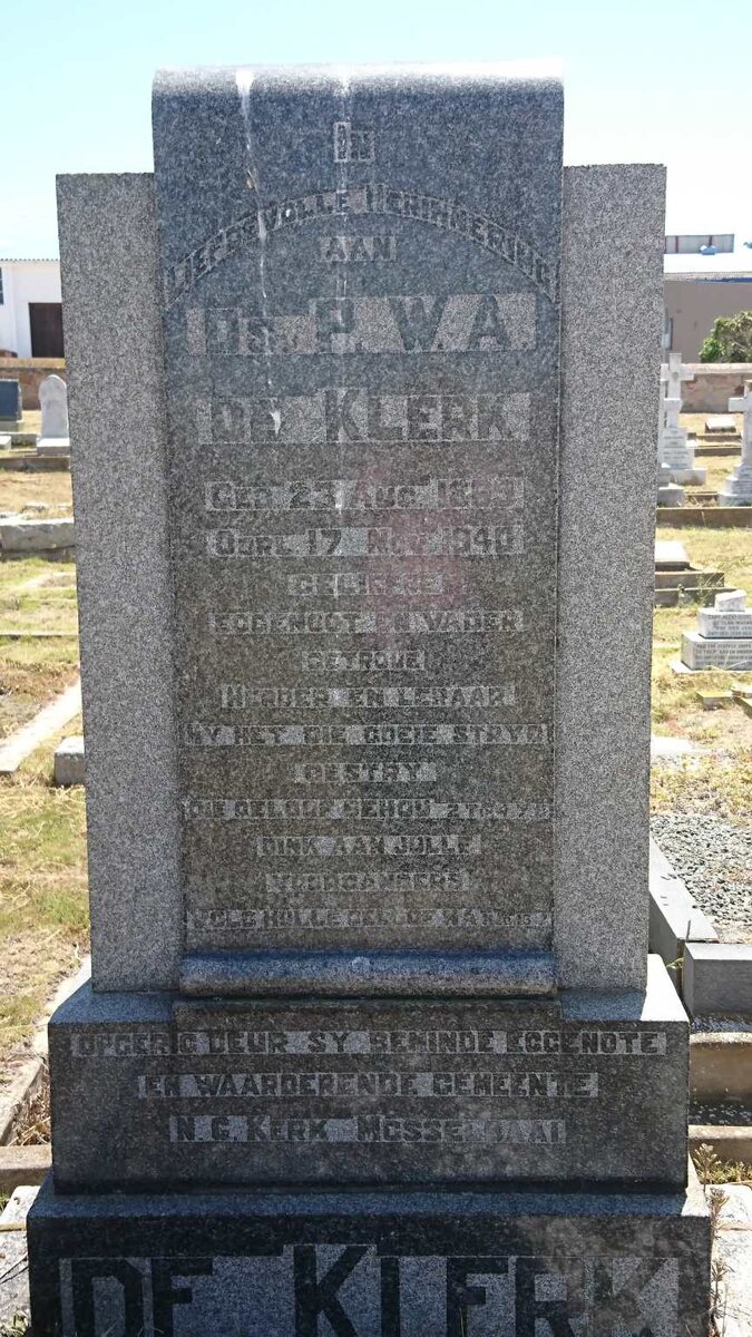 KLERK P.W.A., de 1885-1940