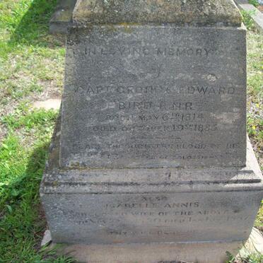 BIRD George Edward 1814-1886 &amp; Isabelle ANNIS 1830-1887