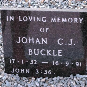 BUCKLE Johan C.J. 1932-1991