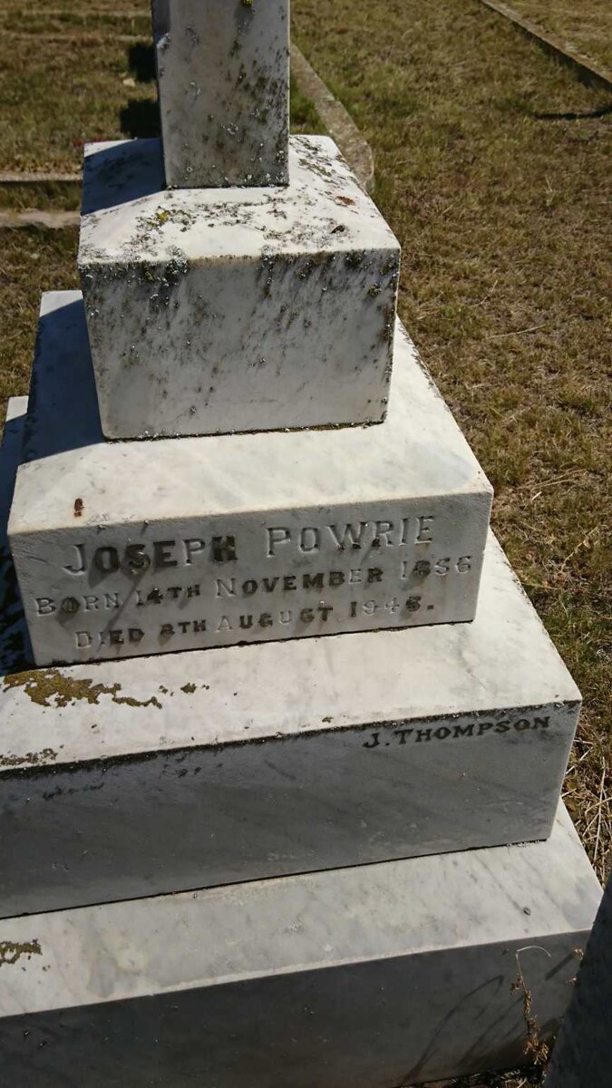 POWRIE Joseph 1856-1945