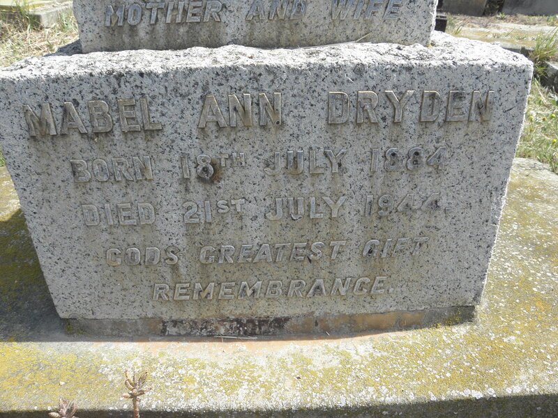 DRYDEN Mabel Ann 1884-1944
