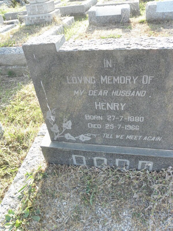 DODD Henry 1880-1966