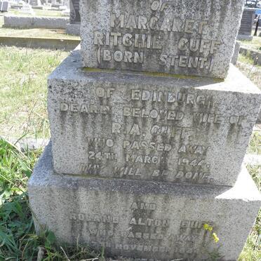 CUFF Roland Alton -1944 &amp; Margaret Ritchie STENT -1944