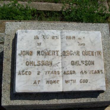 OHLSSON John Robert :: OHLSSON Oscar Quentin