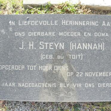 STEYN J.H. nee DU TOIT -1968