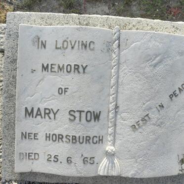 STOW Mary nee HORSBURGH -1965