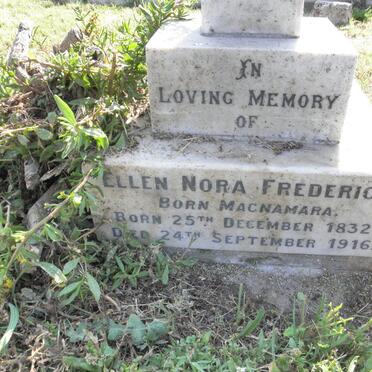 FREDERICH Ellen Nora nee MACNAMARA 1832-1916