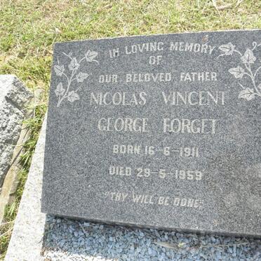 FORGET Nicolas Vincent George 1911-1959