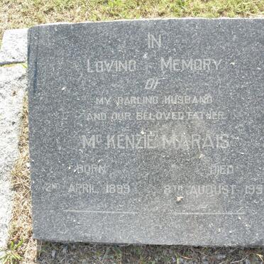 MARAIS Mc Kenzie 1899-1957