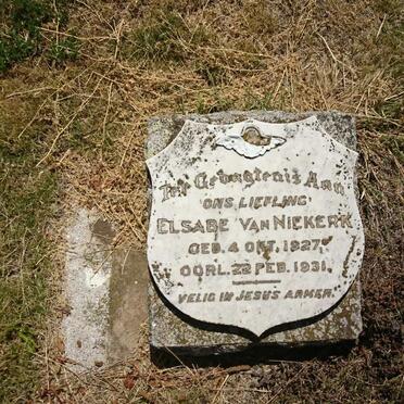 NIEKERK Elsabe, van 1927-1931