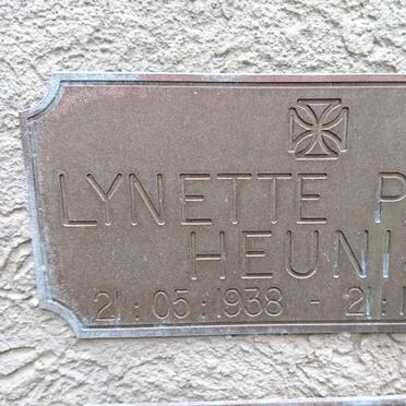 HEUNIS Lynette Paula 1938-2009