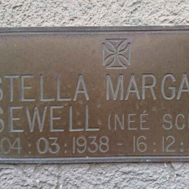 SEWELL Stella Margaret nee SCHURR 1938-2009