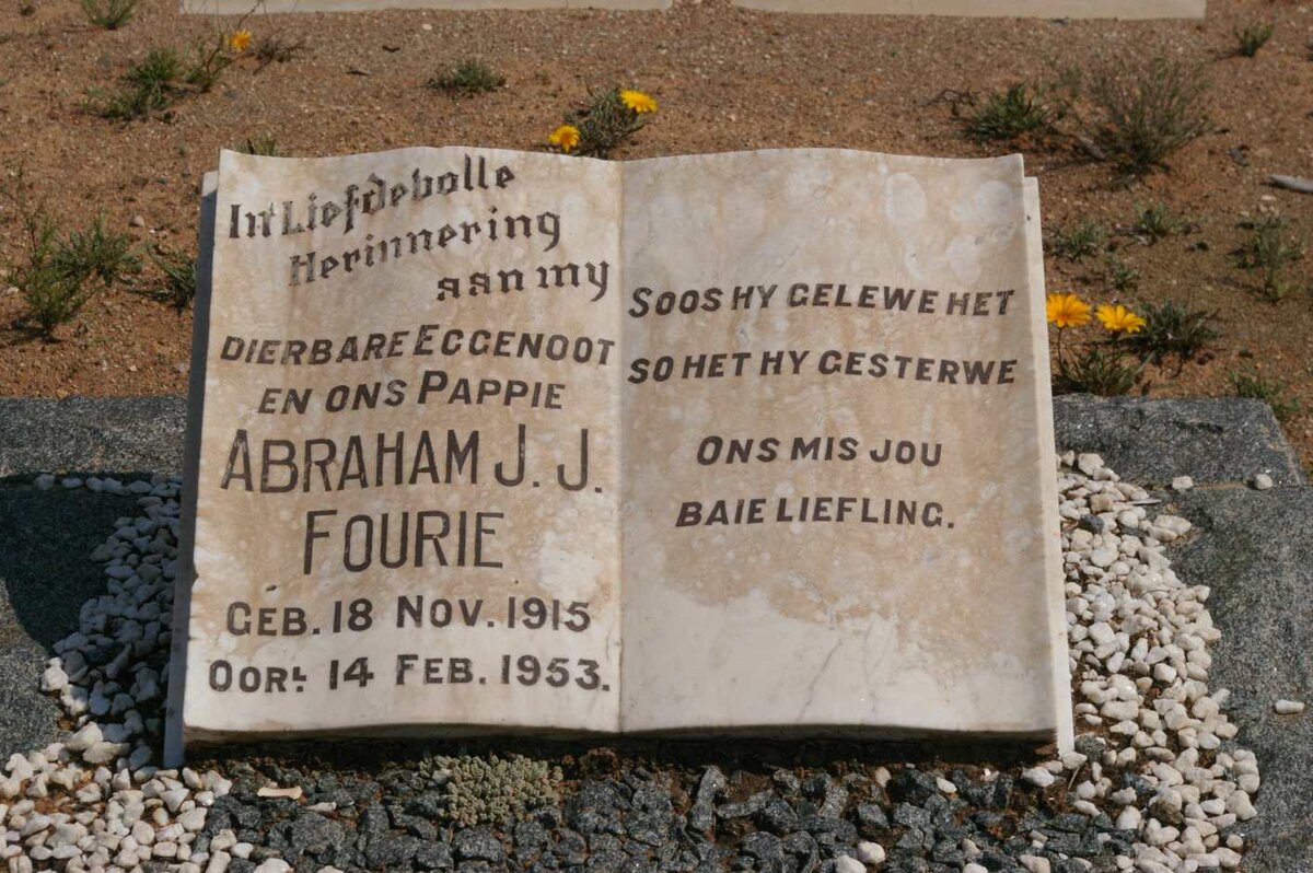 FOURIE Abraham J.J. 1915-1953