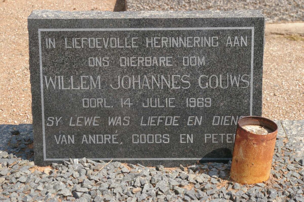 GOUWS Willem Johannes -1969