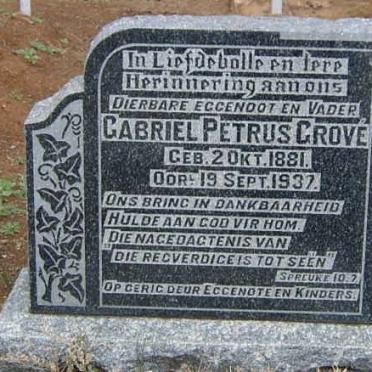 GROVE Gabriel Petrus 1881-1937