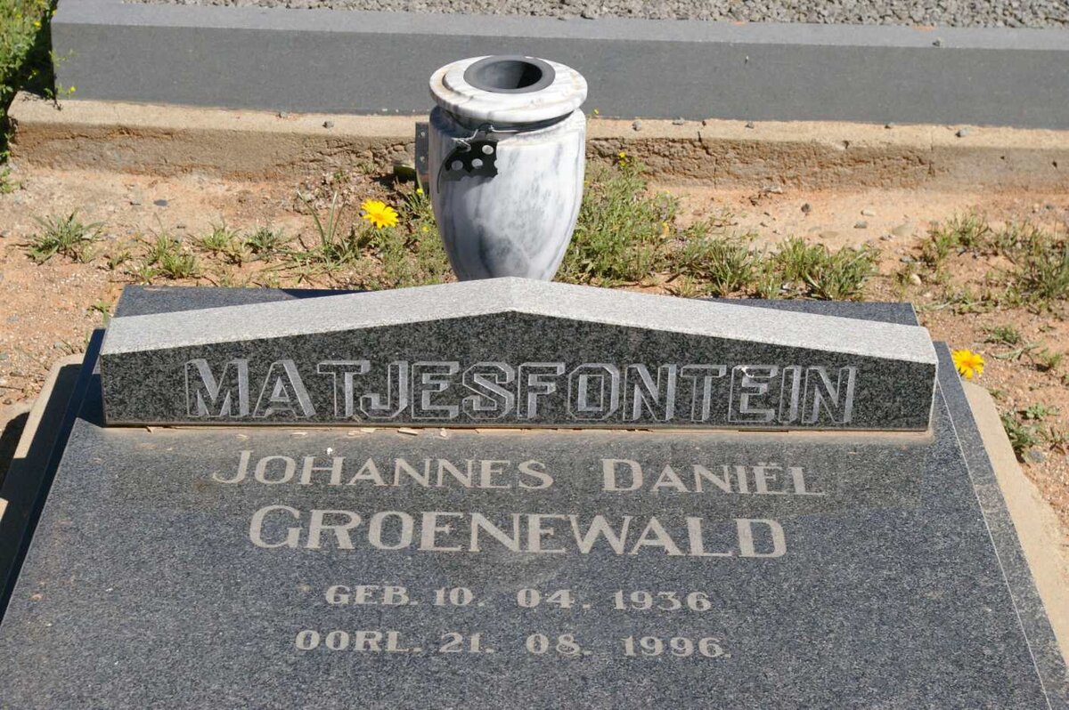 GROENEWALD Johannes Daniel 1936-1996