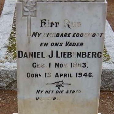LIEBENBERG Daniel J. 1883-1946