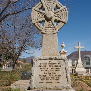 WILLIAMS James 1858-1935 :: WILLIAM James 1901-1931 :: WILLIAMS Elsie Mary -1959