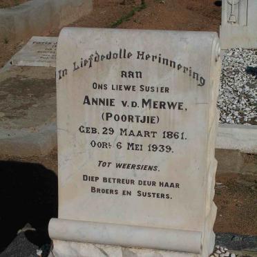 MERWE Annie, v.d. 1861-1939