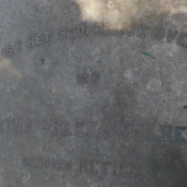 MALHERBE Martha Helena nee RETIEF 1817-1893