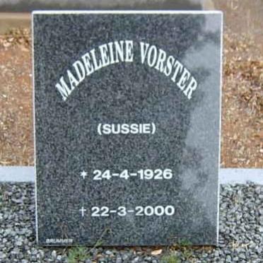 VORSTER Madeleine 1926-2000