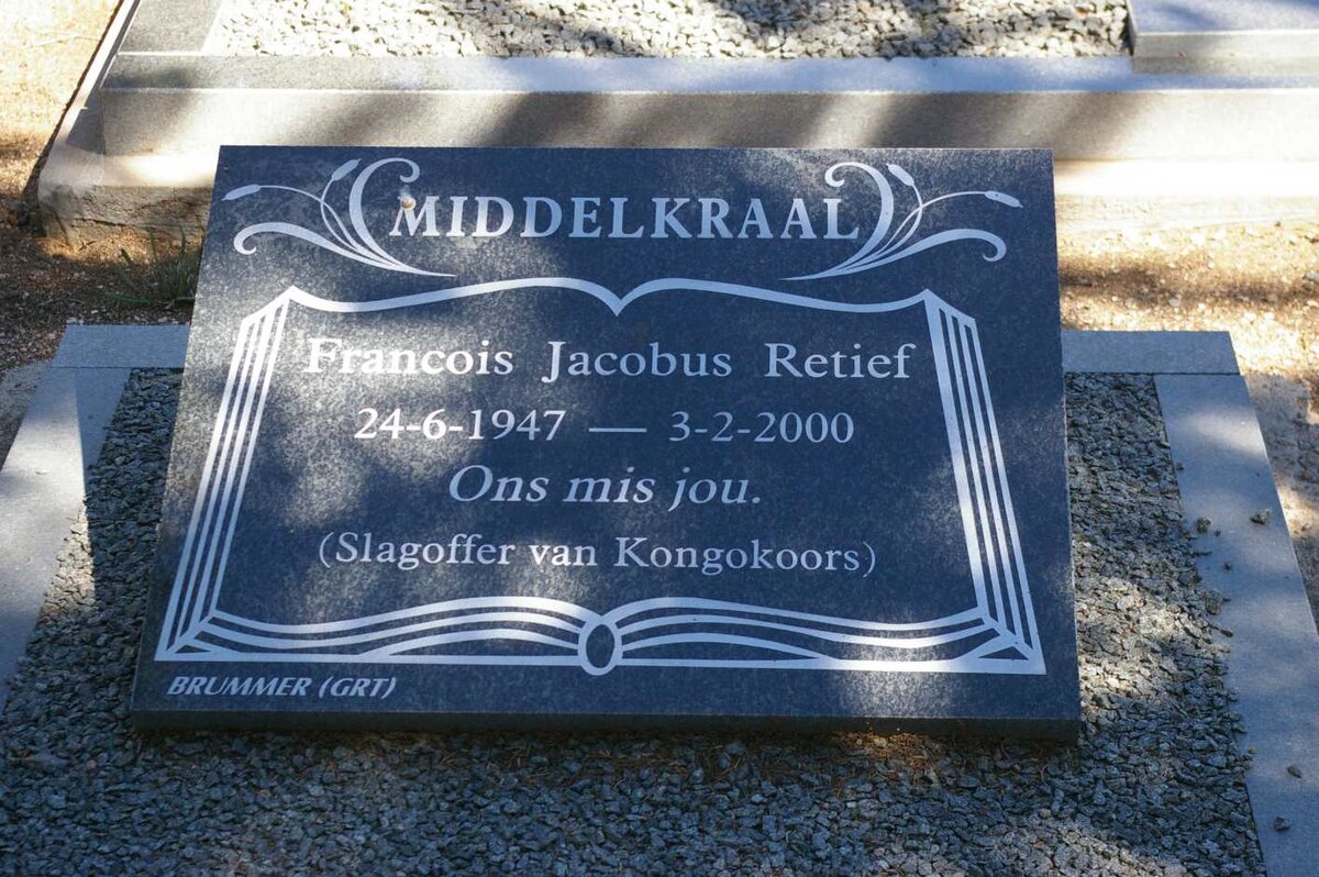 RETIEF Francois Jacobus 1947-2000