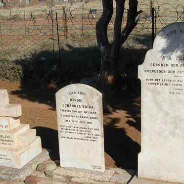 Botha HJ sterf Ganna Siding