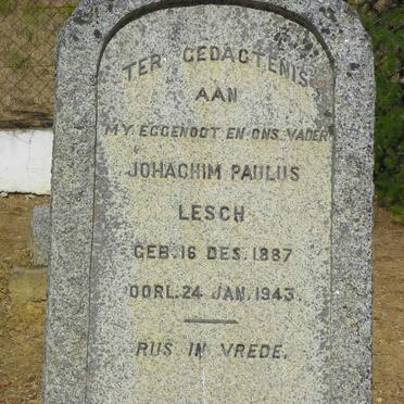 LESCH Johachim Paulus 1887-1943