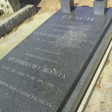 LESCH Gerhardus Jacobus 1908-1998 &amp; Huibrecht Maria 1911-1996