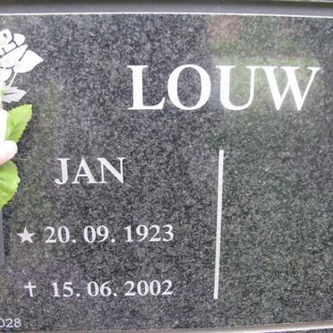 LOUW Jan 1923-2002