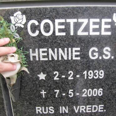 COETZEE Hennie G.S. 1939-2006