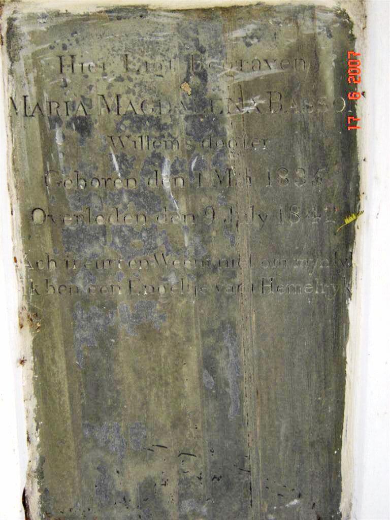 BASSON Maria Magdalena 1835-1842