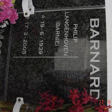 BARNARD Philip Langenhoven 1939-2005