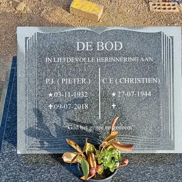 BOD P.J., de 1932-2018 &amp; C.E. 1944-