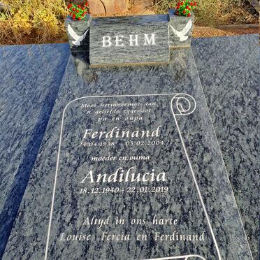 BEHM Ferdinand 1938-2004 &amp; Andilucia 1940-2019