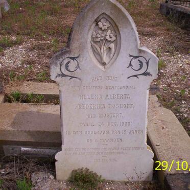 BOSHOFF Helena Alberta Frederika neé MOSTERT -1903