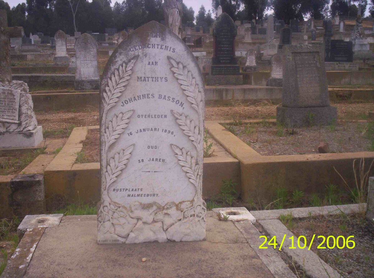 BASSON Matthys Johannes -1896