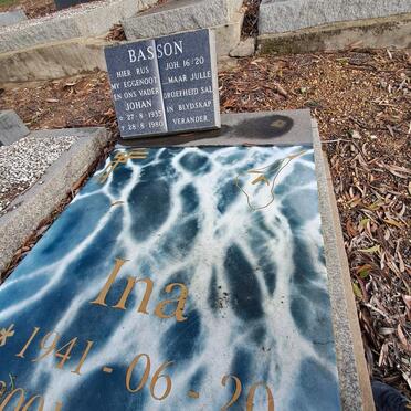 BASSON Johan 1935-1980 &amp; Ina 1941-2001