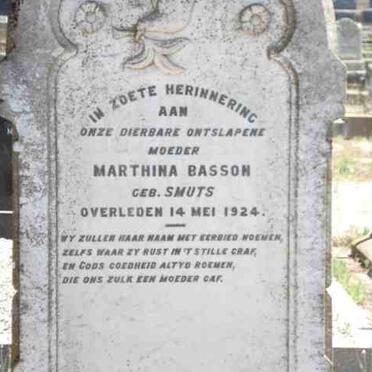 BASSON Marthina nee SMUTS -1924