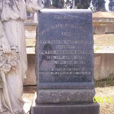 BASSON Pieter Abraham 1868-1935 &amp; Magdalena Petronella DE KOCK 1871-1937