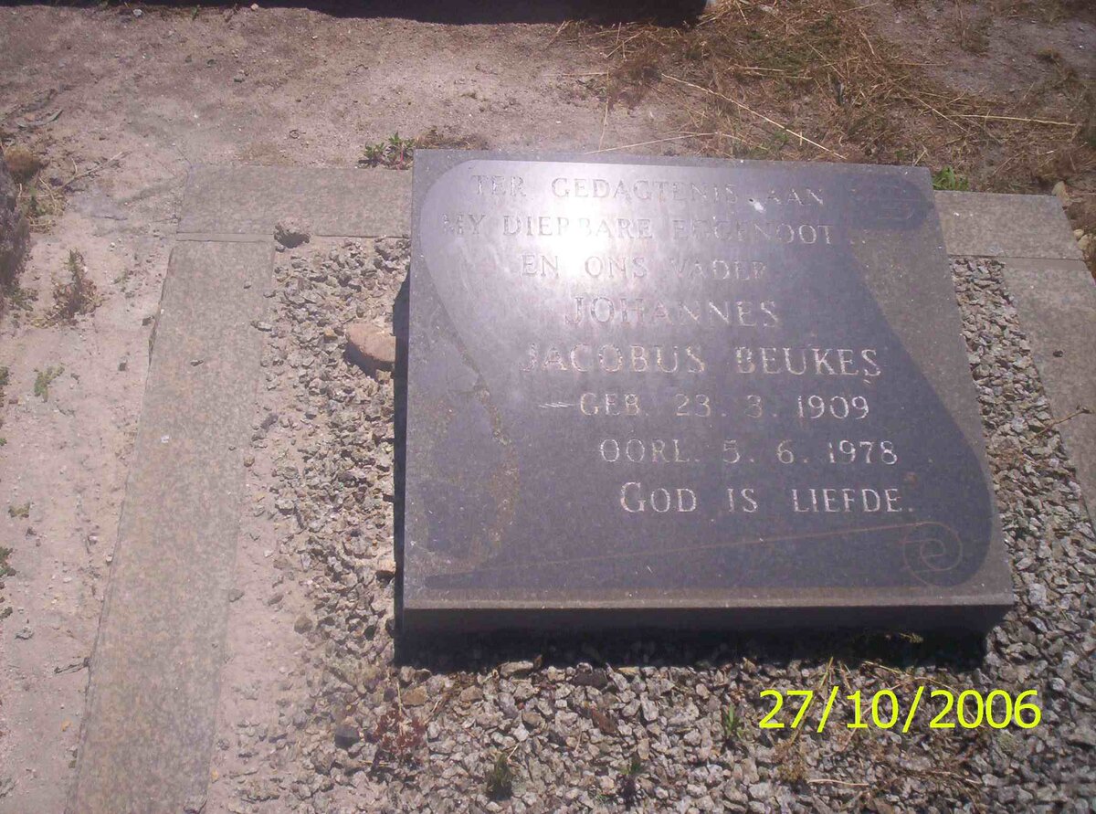 BEUKES Johannes Jacobus 1909-1978