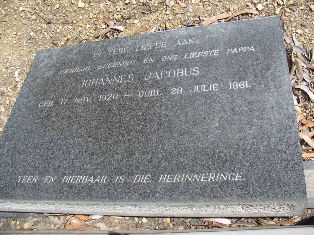 BESTER Johannes Jacobus 1920-1961