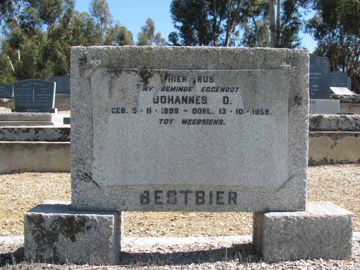 BESTBIER Johannes D. 1899-1959