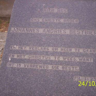 BESTBIER Johannes Andries