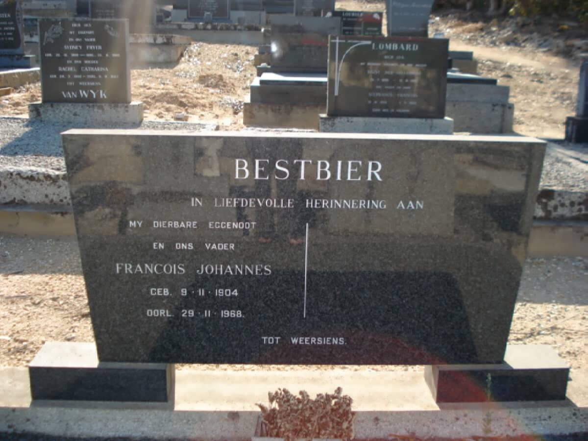 BESTBIER Francois Johannes 1904-1968