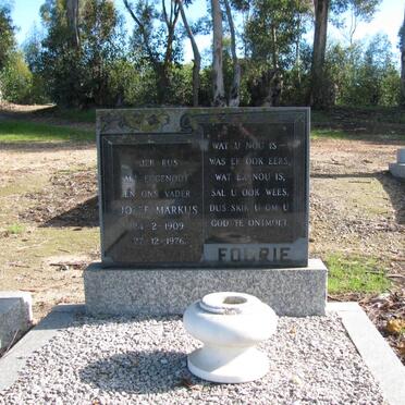 FOURIE Jozef Markus 1909-1976